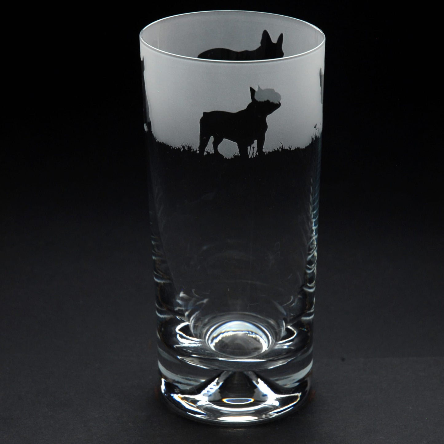 French Bulldog Dog Highball Glass - Hand Etched/Engraved Gift