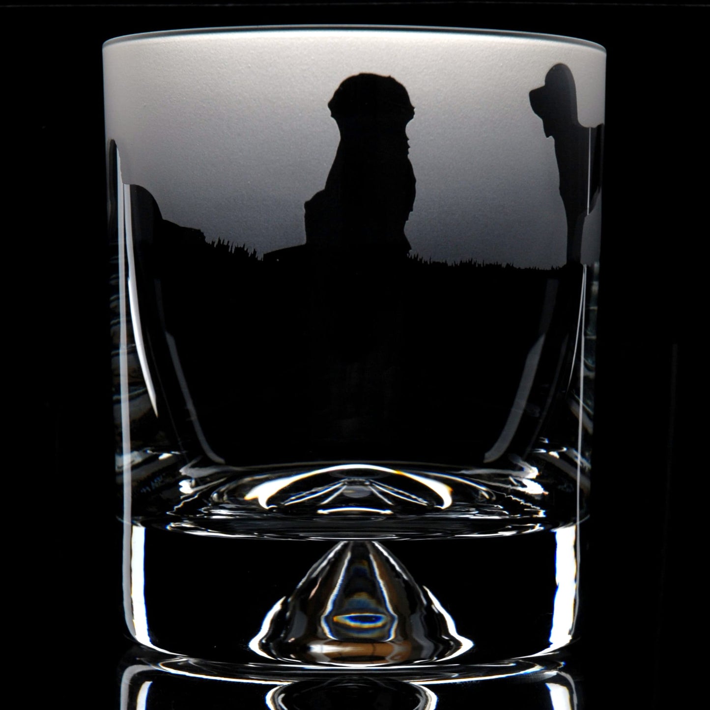 Labradoodle Dog Whiskey Tumbler Glass - Hand Etched/Engraved Gift